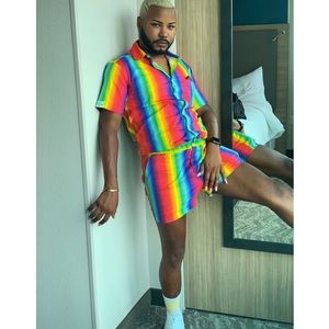 Zesties Pride Male Romper- Prism